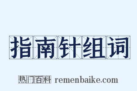 指南针组词是什么意思的图片